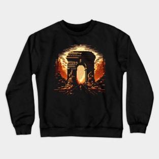 Arc de Triomphe Pixel Art Crewneck Sweatshirt